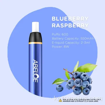 원래 600puffs 12 맛 필터 팁 일회용 vape